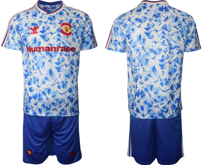 Men 2021 Manchester united adidas Human Race soccer jerseys->manchester united jersey->Soccer Club Jersey